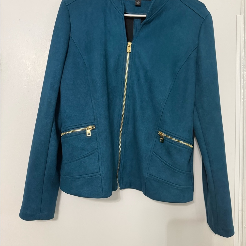 Marc New York Faux Suede Teal Jacket
